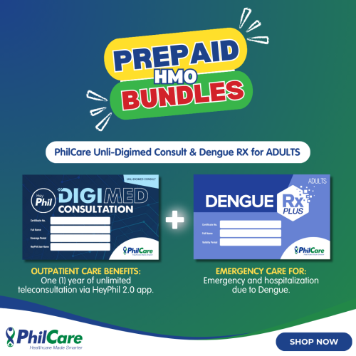 PhilCare Unli-digimed and Dengue RX for Adults